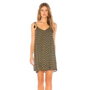 Amuse Society Avenida Del Sol Dress Floral Tie Tassel Strap Women's Extra Small